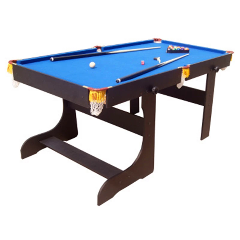 

American Style 5 feet Wood Foldabe Billiard Table With 16pcs Balls 2 Cue Strong Frame and leg Sport Equipment Snooker