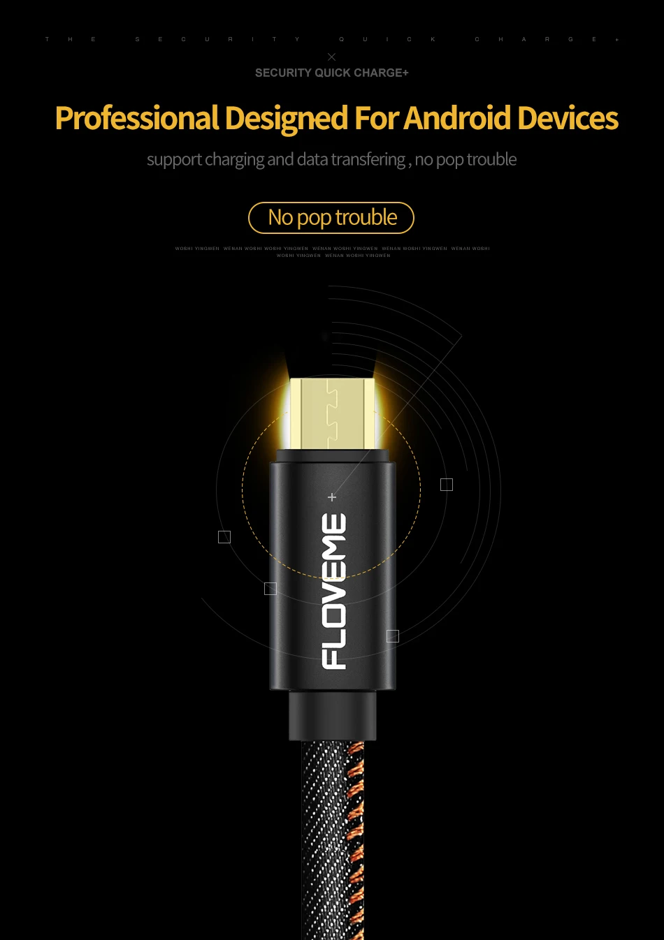 FLOVEME 0. 3 м Micro USB кабель C type-C зарядное устройство передачи данных телефонный кабель для iPhone 7 8 X для samsung S8 S9 зарядный кабель