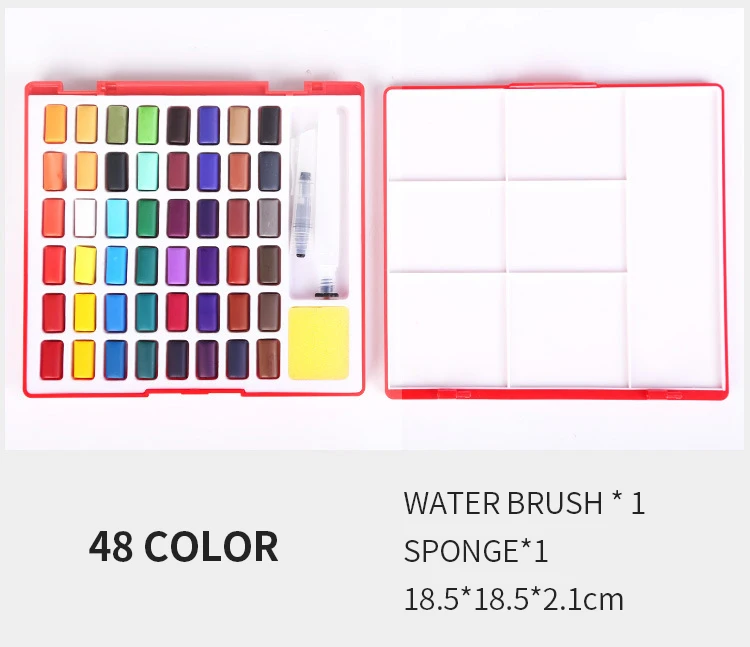 pintura de cor de água sólida com