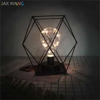 

Holiday wedding birthday girl friends gift ins photograph background decor lights iron style bedside lights props light fixtures