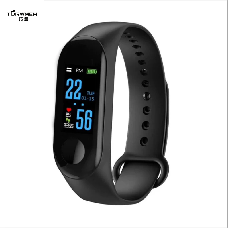 

M3 Smart Band Fitness Bracelet Blood Pressure Watch Fitness Tracker Sport Wristband Heart Rate Monitor Smartband for Mi Band 3