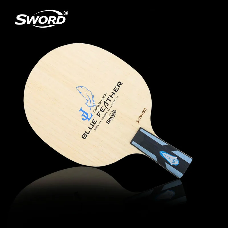 

New Arrival Sword Blue Feather Table Tennis Racket Super Fiber Jlc Ping Pong Blade
