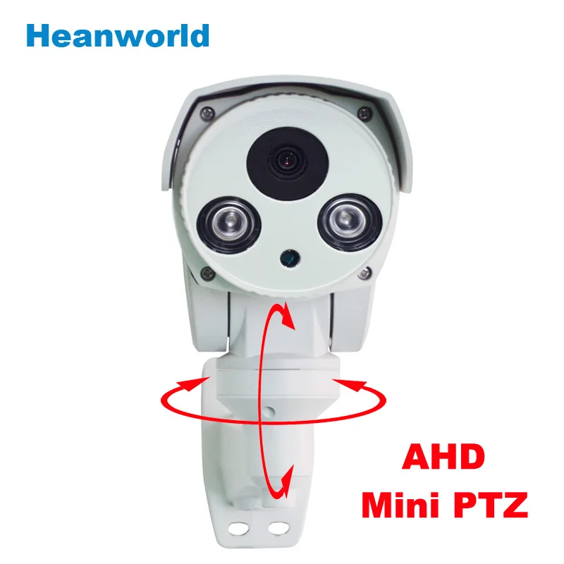 AHD Mini PTZ Camera Pan/Tilt 720P Rotary Bullet camera with 6mm lens Night Vision outdoor waterproof CCTV security camera system