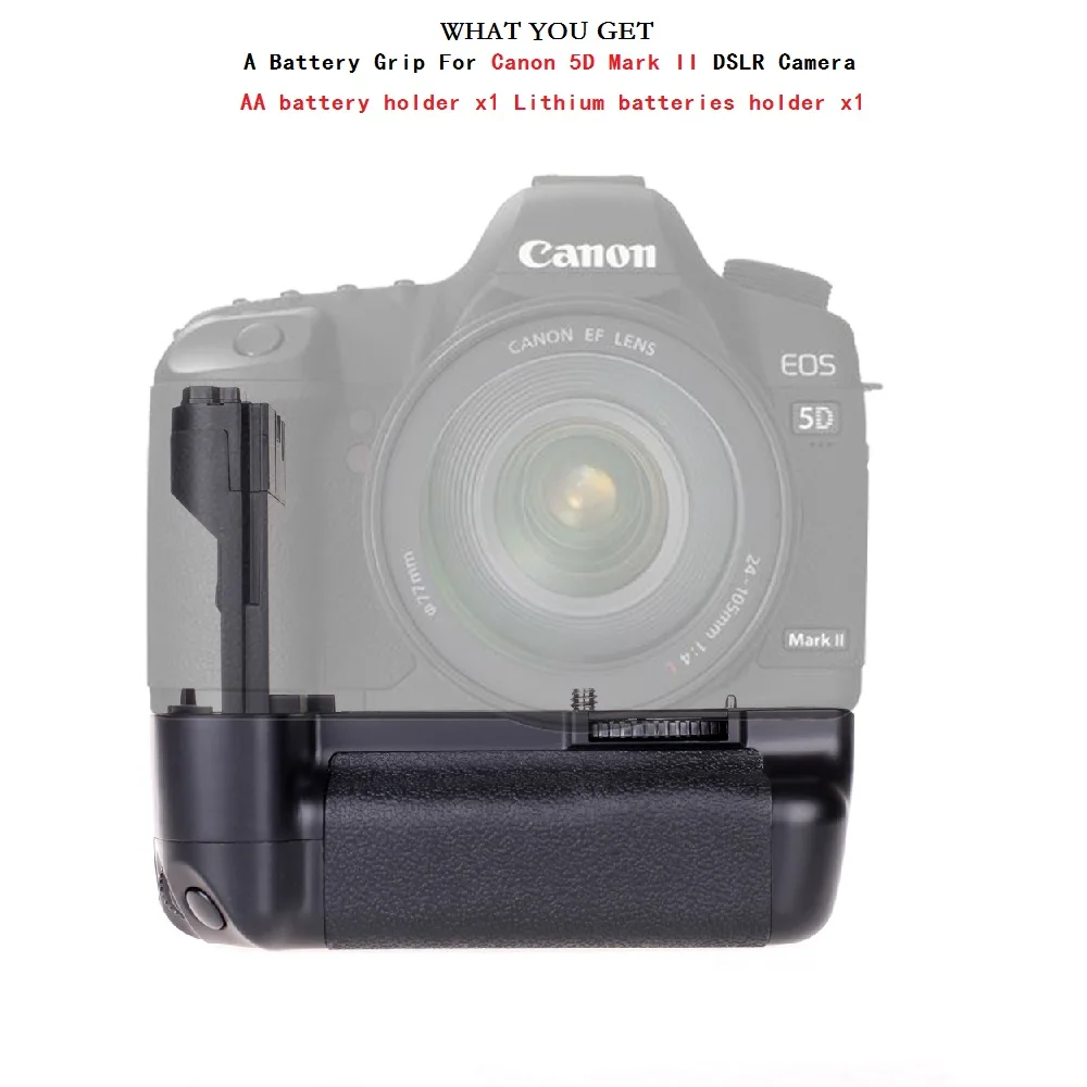Travor Камера Вертикальная Батарейная ручка держатель для Canon DSLR 5D Mark II 5D2 5DII