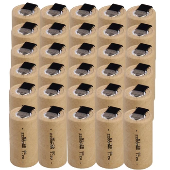 

30 pcs SC 2200mah 1.2v battery NICD rechargeable subc batteries for makita for bosch for B&D for Hitachi for metabo