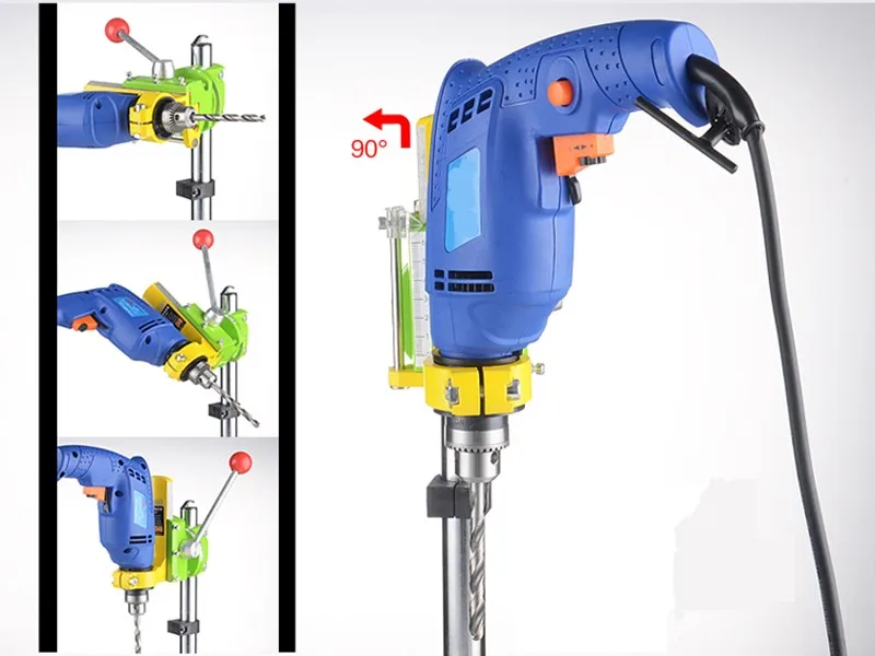 MINIQ электрическая дрель стенд прецизионные механические поворотные инструменты настольные аксессуары Многофункциональный фиксированный кронштейн база Деревообрабатывающие инструменты