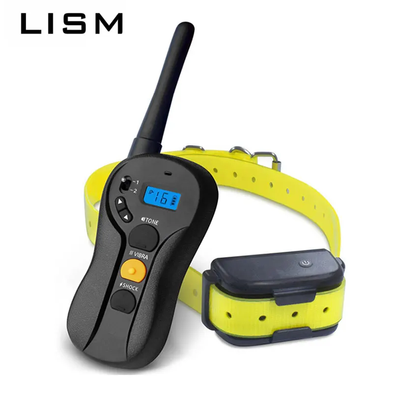 

Pet Dog Bark Control Collar Anti Barking with Remote Control Dog Training Device Electric Charging Dog Shocker Collar Waterproof