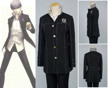 

Shin Megami Tensei Persona 4 Yasogami Yu Narukami Cosplay Costume Adult Men Boy School Uniform Costume