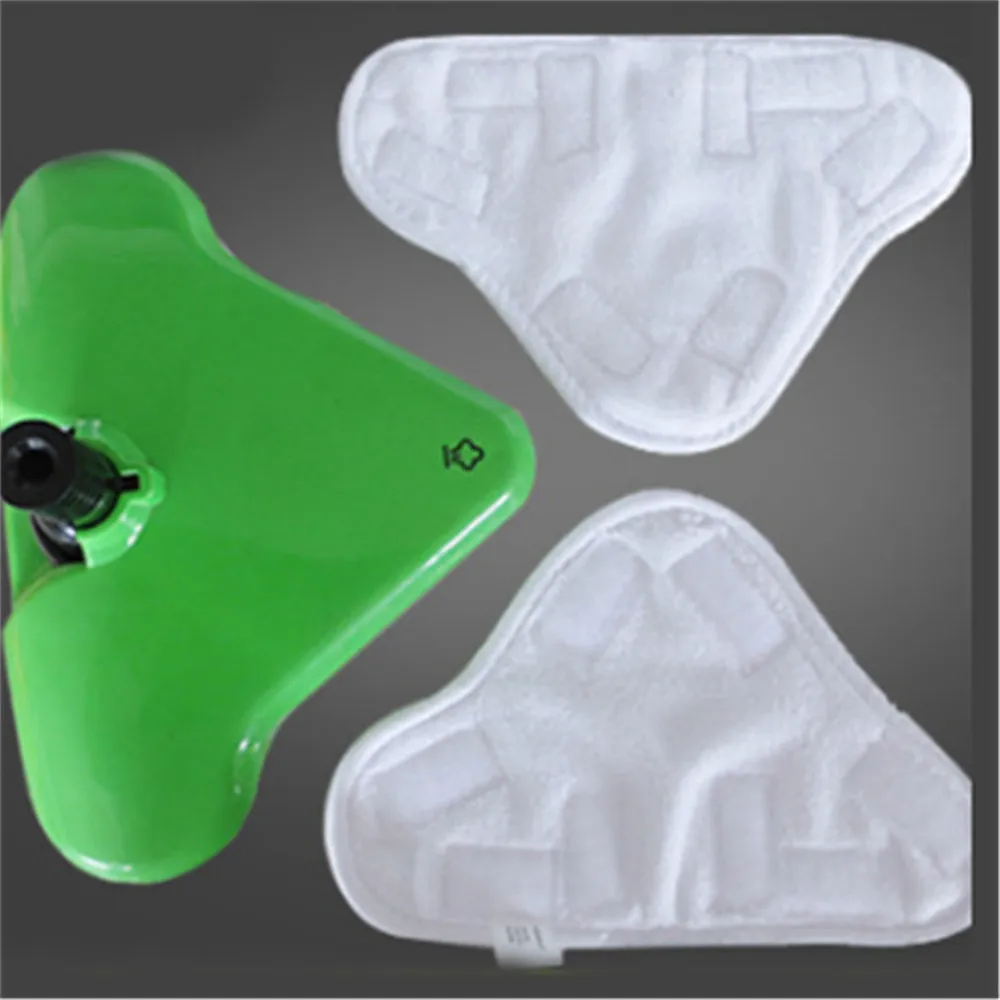 Ellenmar универсальные треугольные Сменные тканевые накладки из микрофибры, моющиеся чистящие подушечки для пароочистителя, швабры