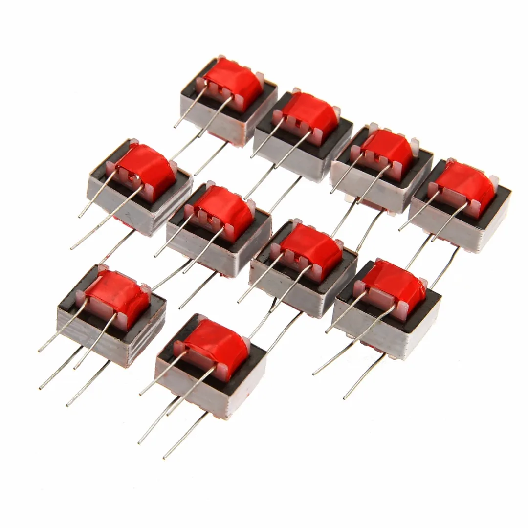 10pcs Double-wire Winding Audio Transformers 600:600 Ohm Europe 1:1 EI14 Isolation Transformer