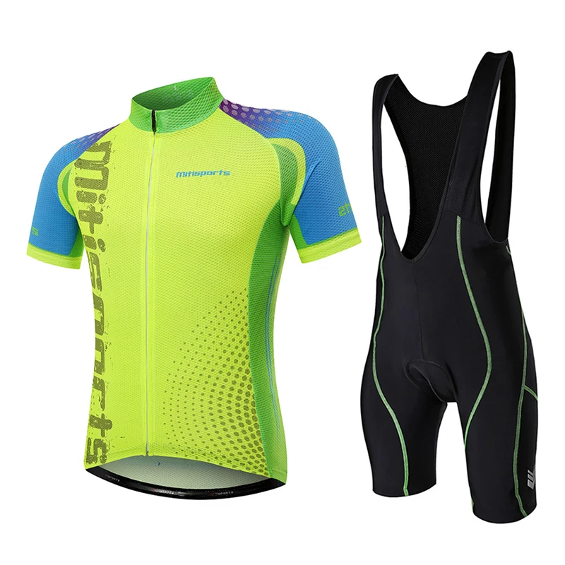 Cycling Jersey Men Set Bib Shorts Summer Quick dry Bike Clothing Suit