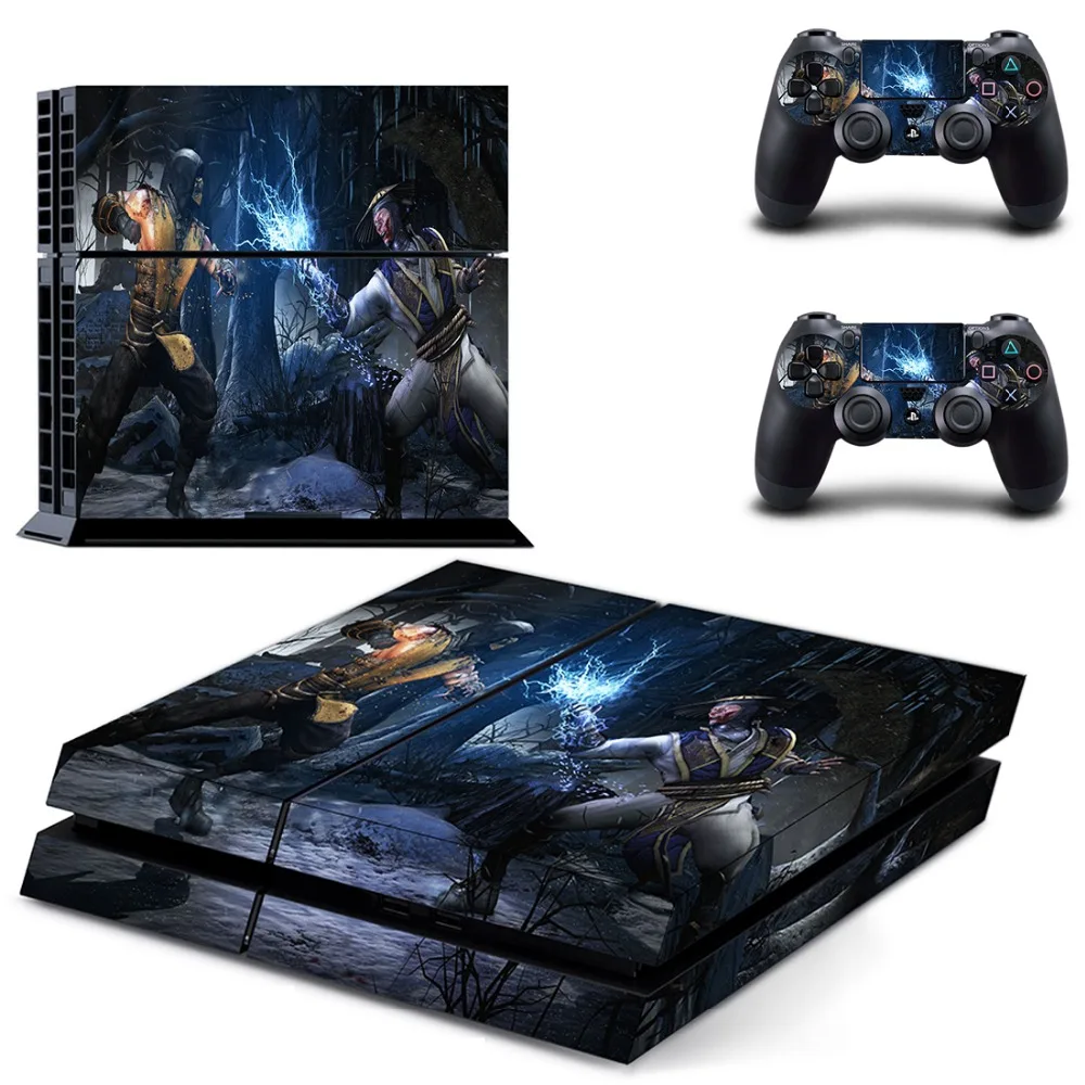 Mortal Kombat Дизайн Наклейка Обложка для Playstaion 4 консоли PS4 наклейки кожи + 2 шт