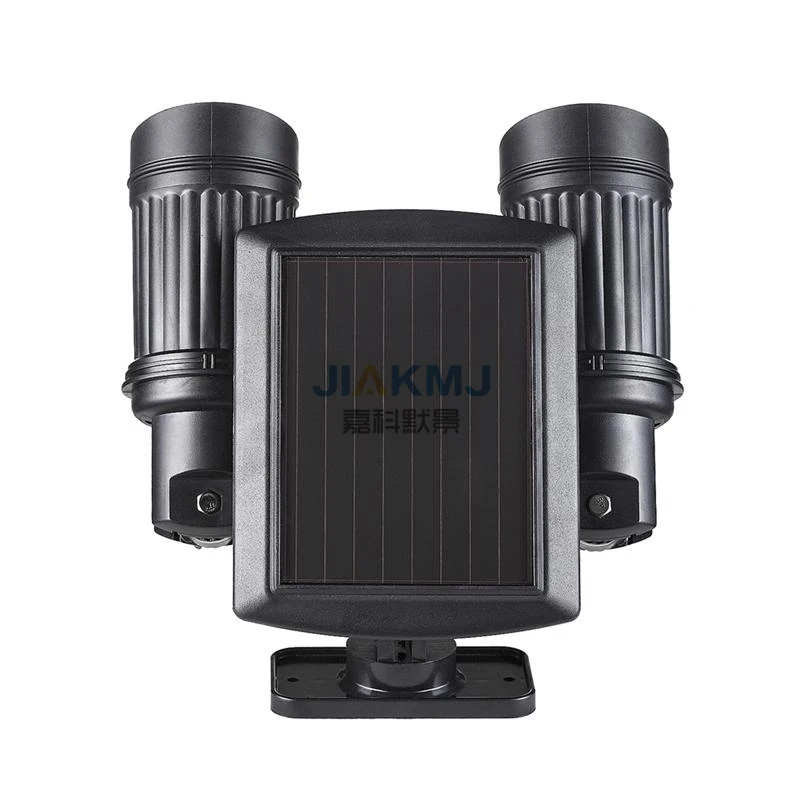 

NEW Solar LED Spotlight Double Head Human Body Induction Sensor Light Home Telescope Light 14 LED Spotlight Garden Light