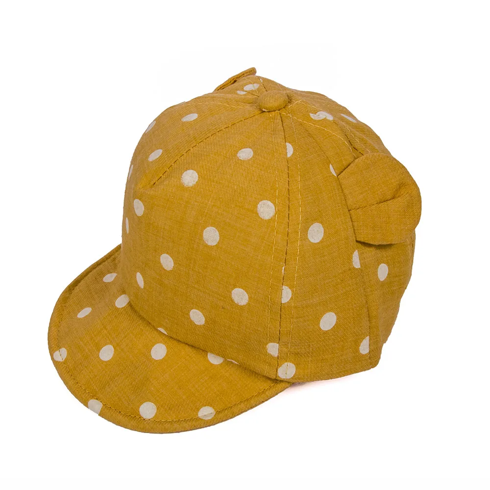 

1PC Dot Baby Caps New Girl Boys Cap Summer Hats For Boy Infant Sun Hat With Ear Sunscreen Baby Girl Hat Spring Baby Accessories