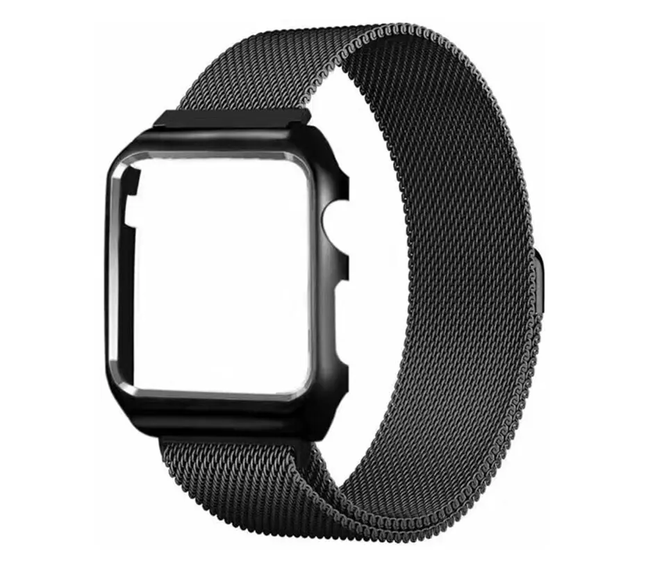 Ремешок для часов UTHAI A09 для Apple Watch/iwatch1/2/3/4 серии 38, 40, 42, 44 мм миланские магнитные часы из нержавеющей стали с+ окантовкой