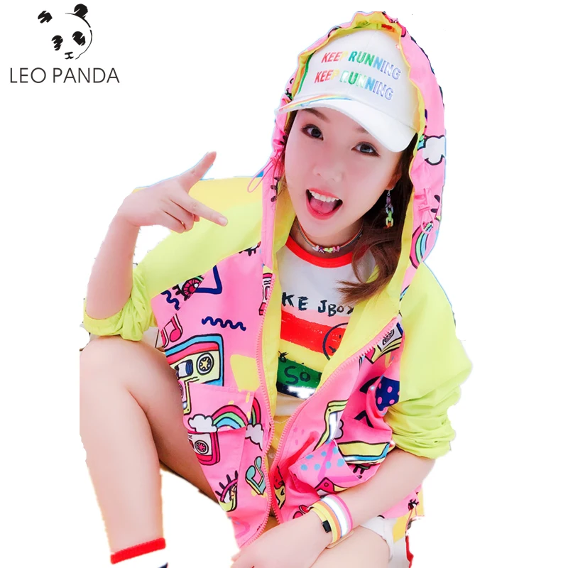 De Femmes Mode Imprimer Rose Patchwork Automne 2019 À Capuche As Fille Printemps Vestes Fine Baseball Veste Décontracté Show Lâche CBWrxeQEdo
