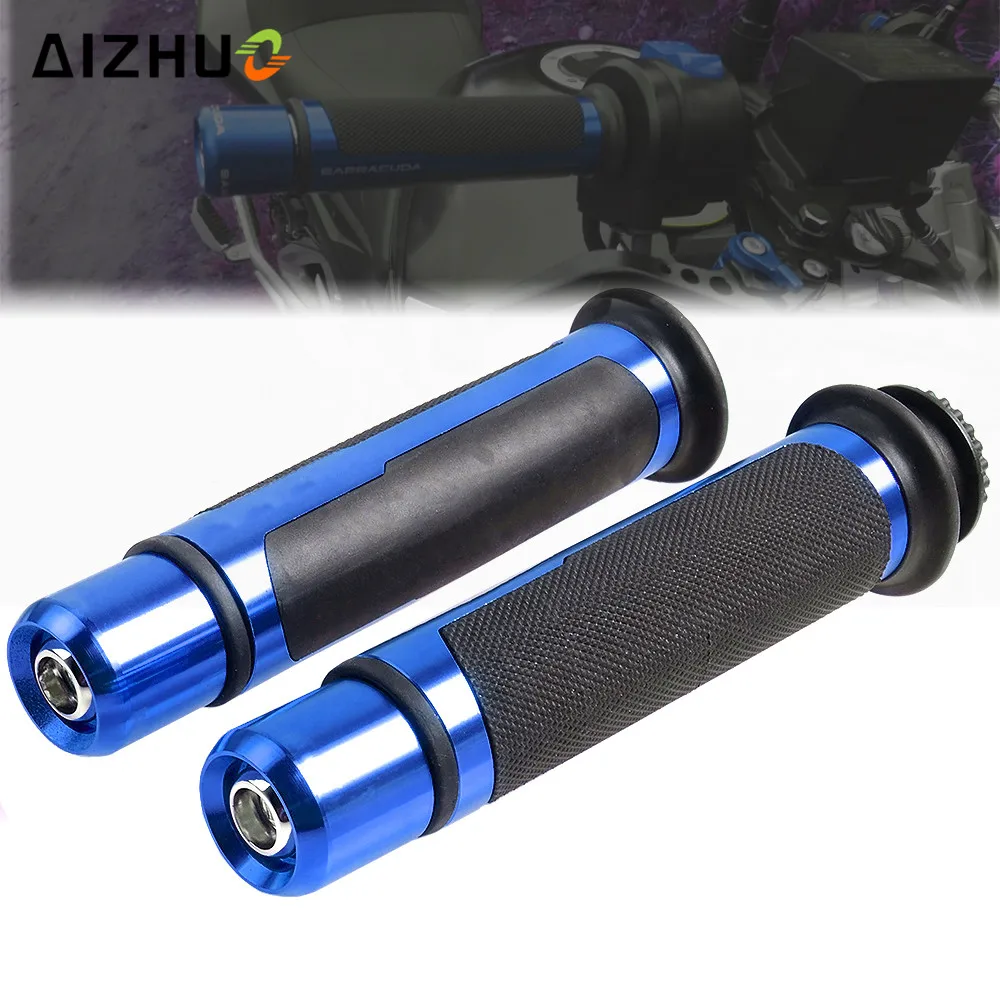 

22mm Universal Motorcycle Handle Grip CNC Rubber Grips For Suzuki GSR 600 750 GSR750 SV 600 1000 GSX-S1000 GS500 DRZ400 GSX-S750