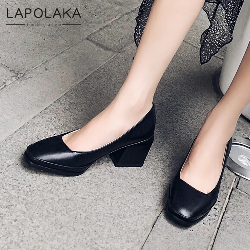 

Lapolaka Concise Slip On Pumps Women Shoes Lady High Heels Shoes Woman Summer Elegant High Heels Shoes Woman Pumps 32-43