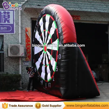 Best Free Delivery Inflatable Dart Game Type 4x4 Meters Inflatable Soccer Football Darts Boards With Air Blower For Toys Sports
