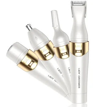

4 in 1 Women Epilator Portable Multi-Functional Electric Hair Removal Shaver Callus Remover Armpit Razor