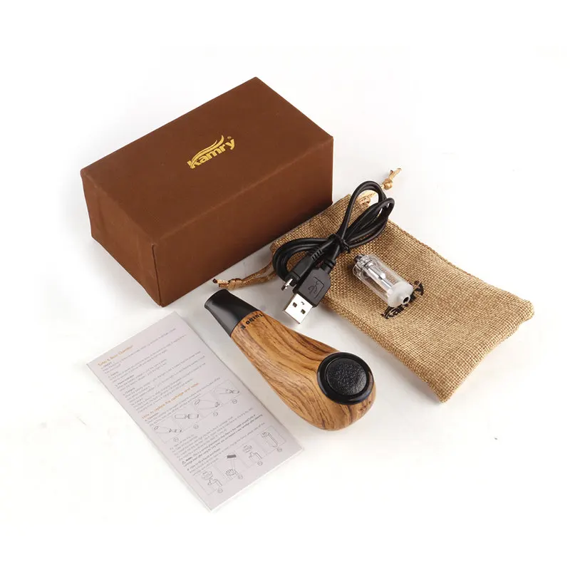 

100% Original Kamry Turbo K Mini E-Pipe Turbo-K 30W 0.5ohm Wooden E Pipe Mod Vapor E-Cigarette epipe VS K1000 Plus vapor Hookah