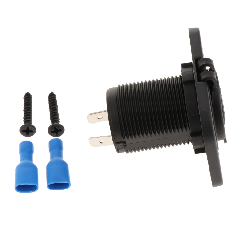 12V 24V Car Motorcycle Boat Cigarette Lighter Socket Power Charger Panel