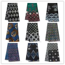 Высококачественная африканская ткань для печати настоящий Африканский воск Африканский Национальный стиль воск 6 ярдов/шт хлопок 1403-1