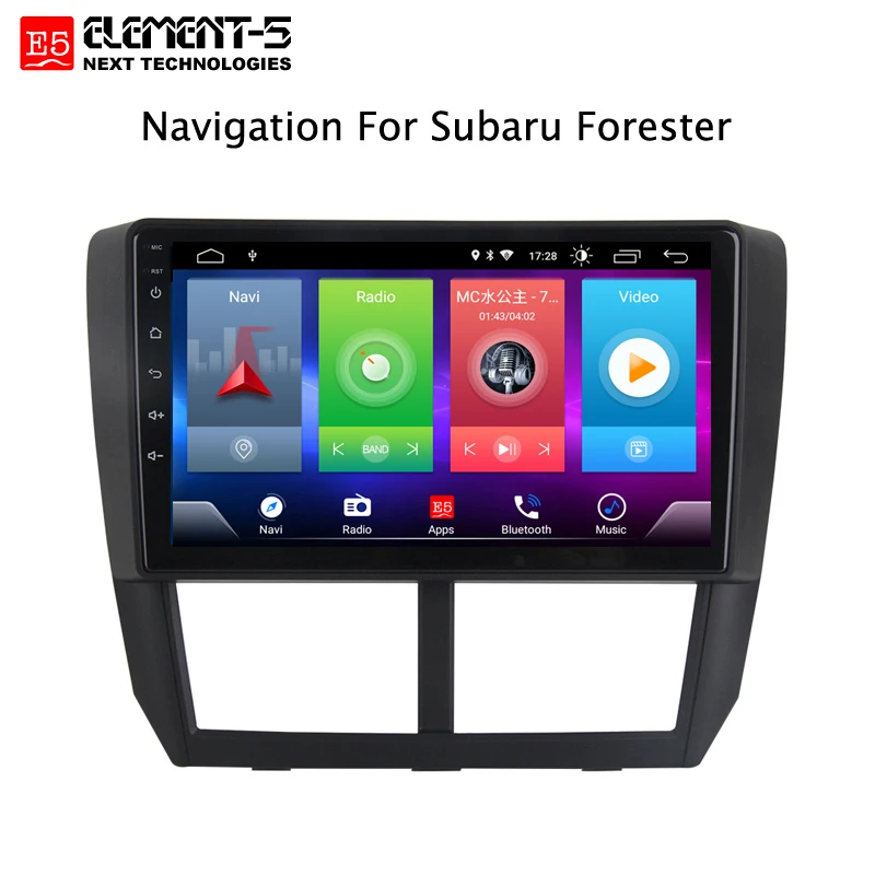 Excellent Car Android 8.1 Multimedia Player for Subaru Forester 2008-2012 GPS Navigation Device bluetooth steering wheel control support 2