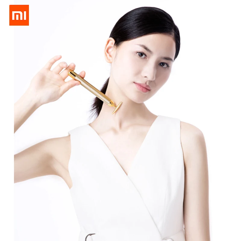 Массажер для лица Xiaomi InFace с позолоченным покрытием портативный золотистый