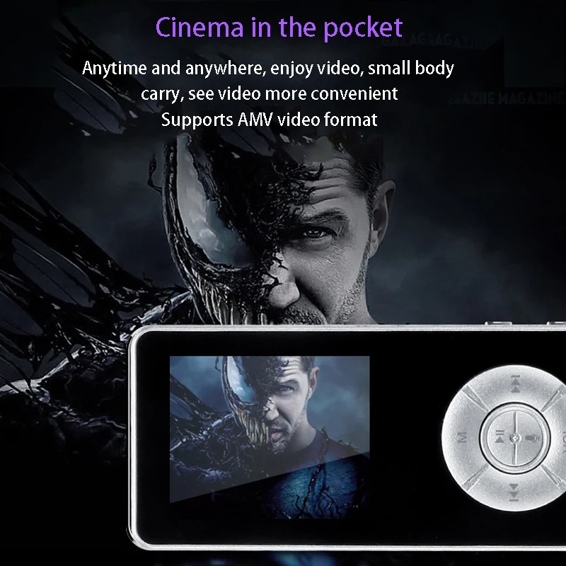 Bluetooth Mp3 плеер Поддержка музыки Радио Запись Видео Функция Многофункциональный