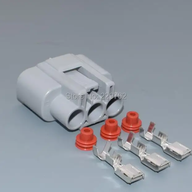 Shhworldsea 3 pin QLW 250 cable de alimentación hembra ranura izquierda cableado conector QLW-A-3F-GR color gris Coche Shhworldsea 3 pin QLW 250 cable de alimentación hembra ranura izquierda cableado conector QLW-A-3F-GR color gris Coche