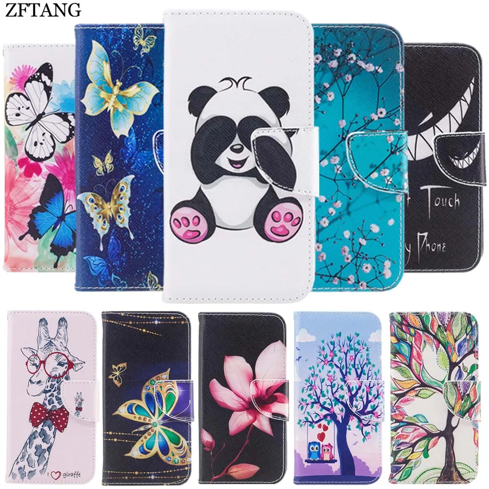 ZFTANG Butterfly Leather Case For iphone X Case Flip