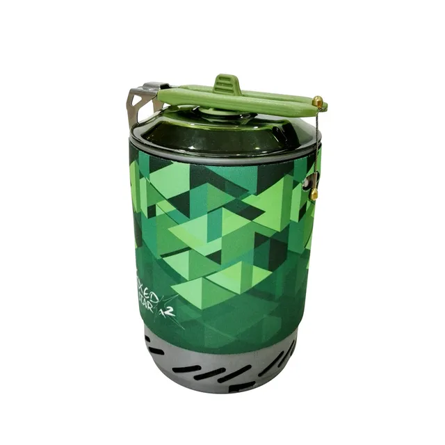 Fire Maple X2 Outdoor Gas Stove Burner Tourist Portable Cooking System With Heat Exchanger Pot FMS-X2 Camping Hiking Gas Cooker Green