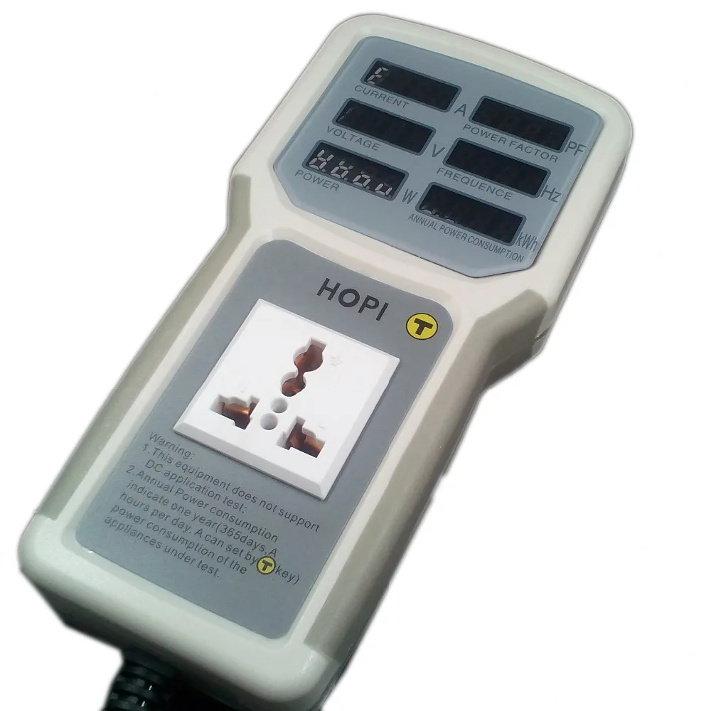 Digital Electric Power Energy Meter Tester Monitor Watt Meter Analyzer energy saving lamps tester HP9800 0-9999KW EU plug 1