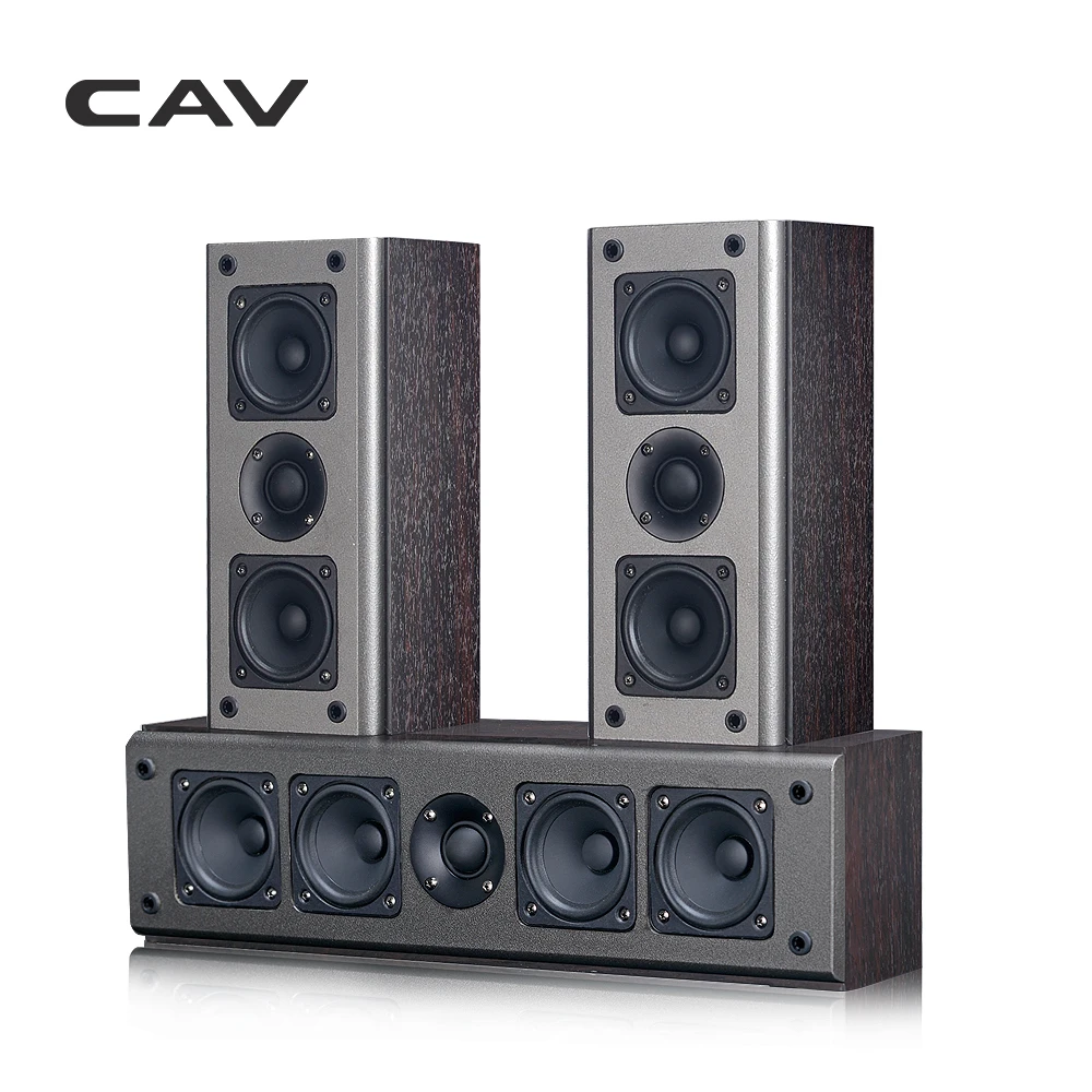 CAV SP950CS High-end Home Theater 5.0 DTS Wooden Passive Speaker Center Surround Sound Speakers System Coaxial Transmission