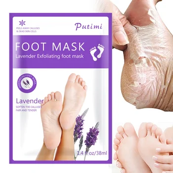 

Lavender Foot Mask Peel Exfoliating Feet Mask Baby Skin Feet Mask Ultra Soft Tender Skin