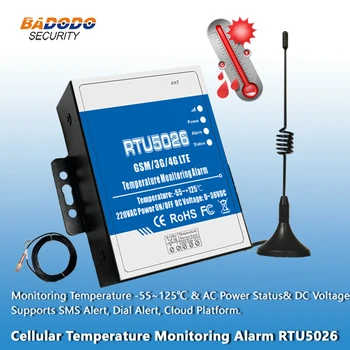 

Wireless GSM 3G 4G LTE Temperature Monitoring Alarm RTU5026 High-Low Temperature Voltage with SMS Alert Support Modbus RTU