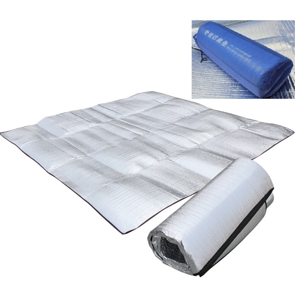 

Waterproof Beach Blanket Portable Aluminum Foil Picnic Mat Camping Ground Mat Mattress Outdoor Camping Picnic Mat blanket