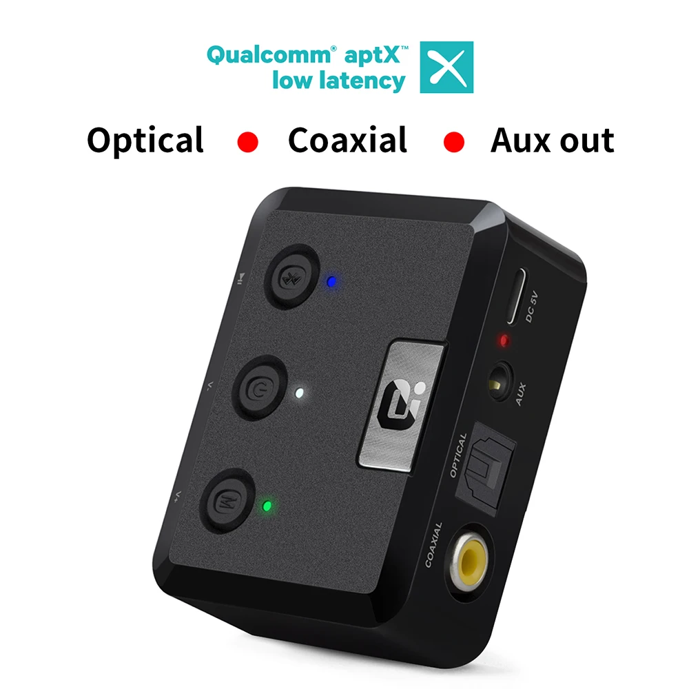 Беспроводной аудиоприемник MR235 Bluetooth 5 0 aptX с низкой задержкой 3 мм Aux адаптер для