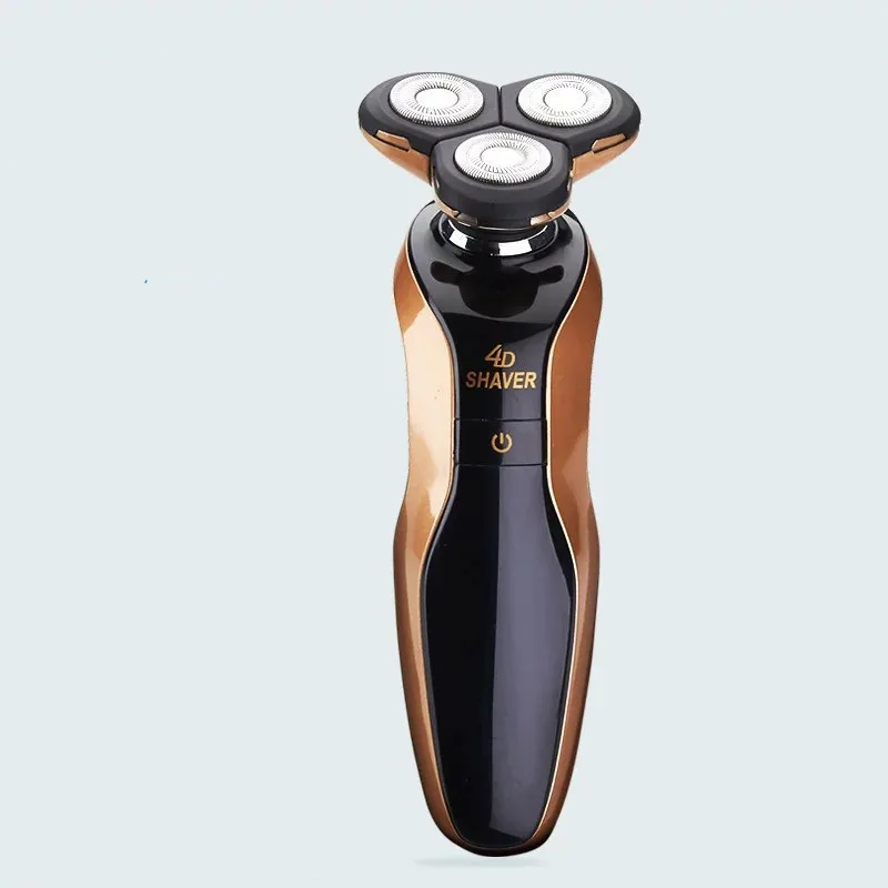 Перезаряжаемая электробритва для мужчин, моющаяся, влажная, сухая, триммер для бритья бороды, бритва, электробритва, уход за лицом, 4D плавающая USB