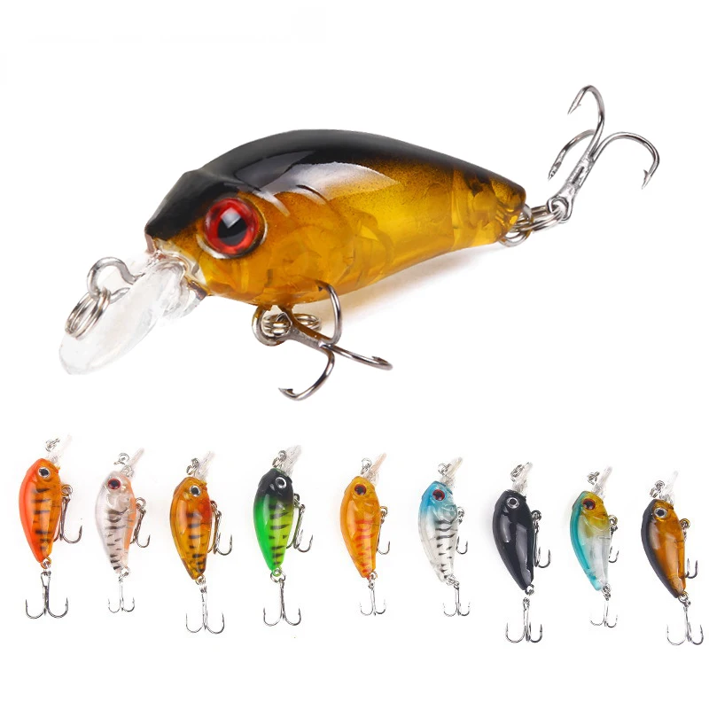 

1PC Lifelike Floating Fishing Lure 4.5cm 4g Mini Crankbait Topwater Hard Bait Artificial Baits Mini Lure Minnow Bait