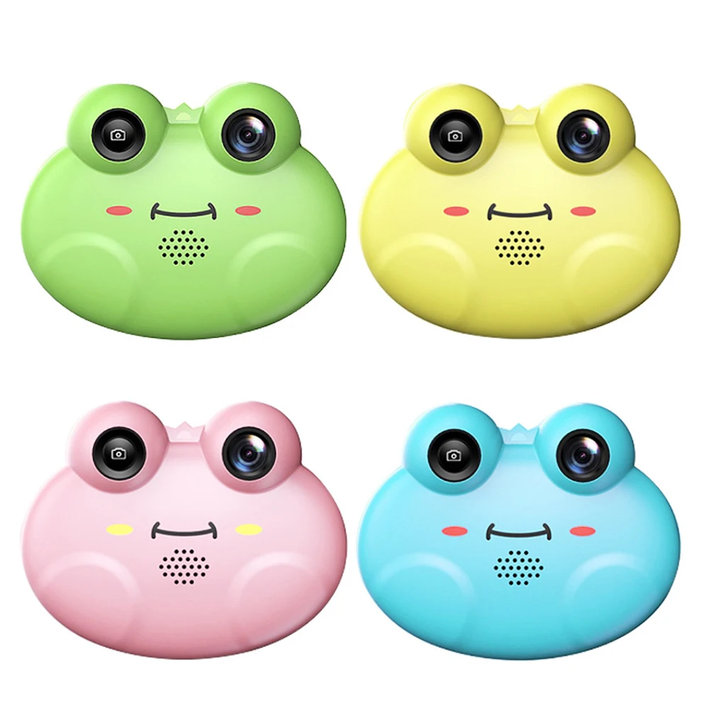 

8.6*2.65*6.75CM Rechargeable Cartoon Frog Design Digital Camera Children Digital Video Camera For Children Gift New