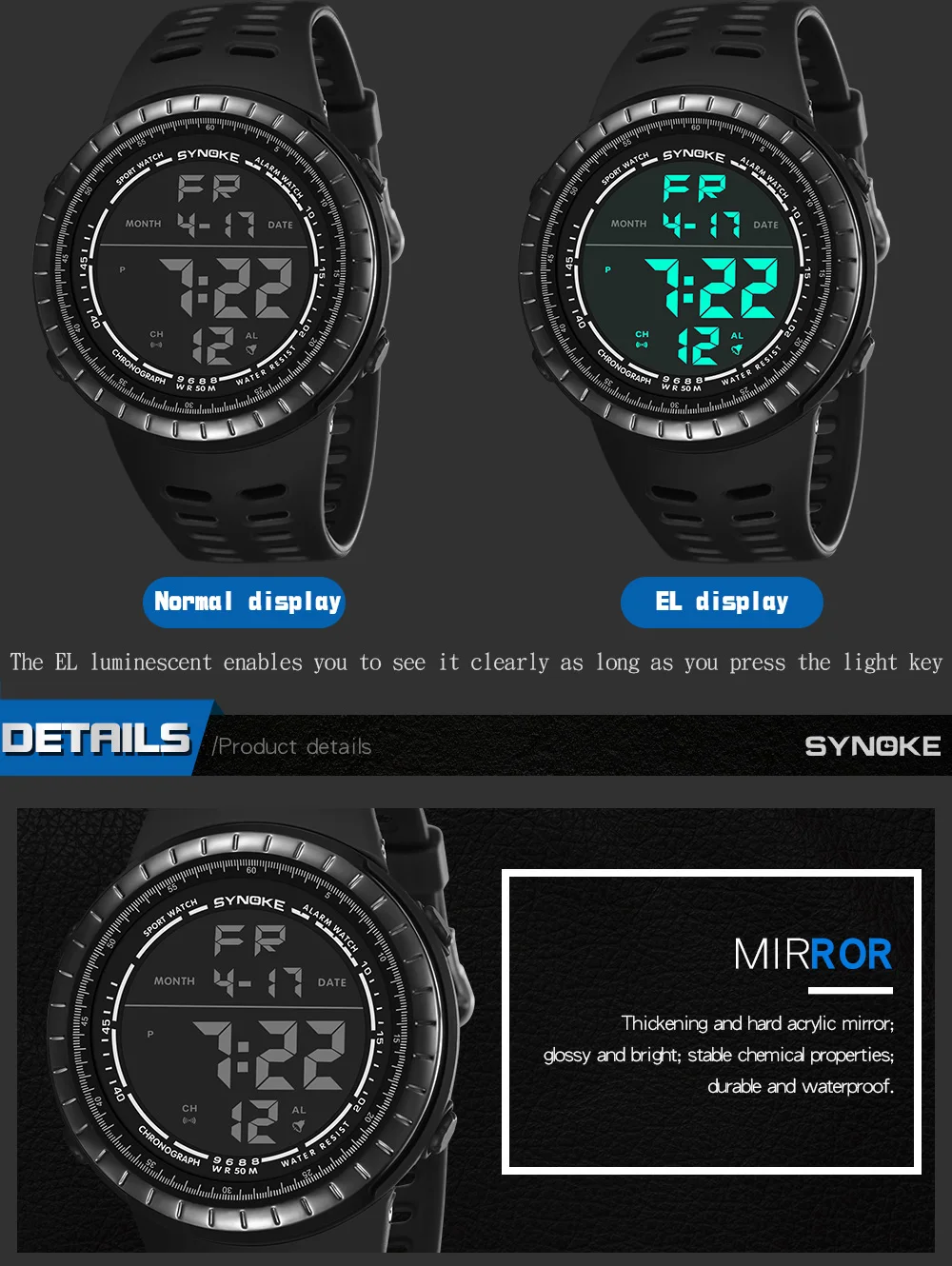 Relogio Masculino Men Watch LED Military Waterproof Digital Wrist Watch Sports Electronics Watches Male Clock With Box Horloges