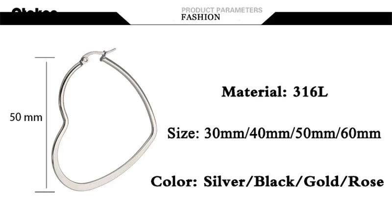 Otakoo большие серьги, новые трендовые золотые серьги-кольца в форме сердца, ювелирные изделия,, большие размеры, серьги-кольца для женщин, подарок для девушек