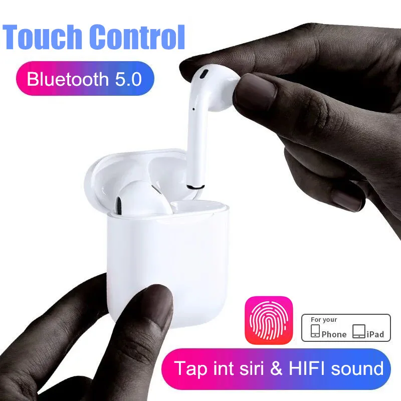 

K1 tws Bluetooth Wireless Earphone Touch control Earbuds HIFI 3D Sound With Charging case for iPhone, iPad PK Airpods i10 TWS