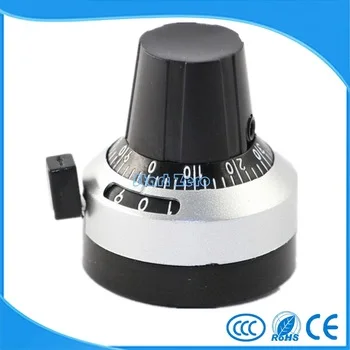 WXD3-13 3590S Potentiometer knob lockable Hat Precise Dial rotary knob  4mm 6mm 6.35mm Shaft Dia