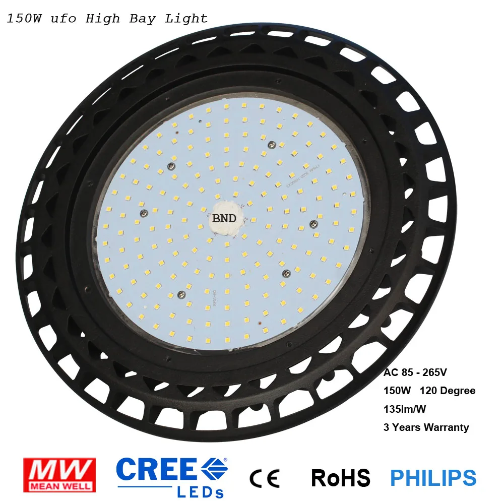 

110V 220V 150W UFO High Bay Light LED Industrial Lighting Light Ceiling Spotlight For Warehouse