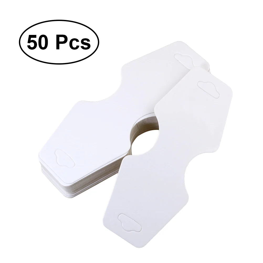 50 pcs пустая белая крафт бумага ценник для ожерелья браслета карты витрины