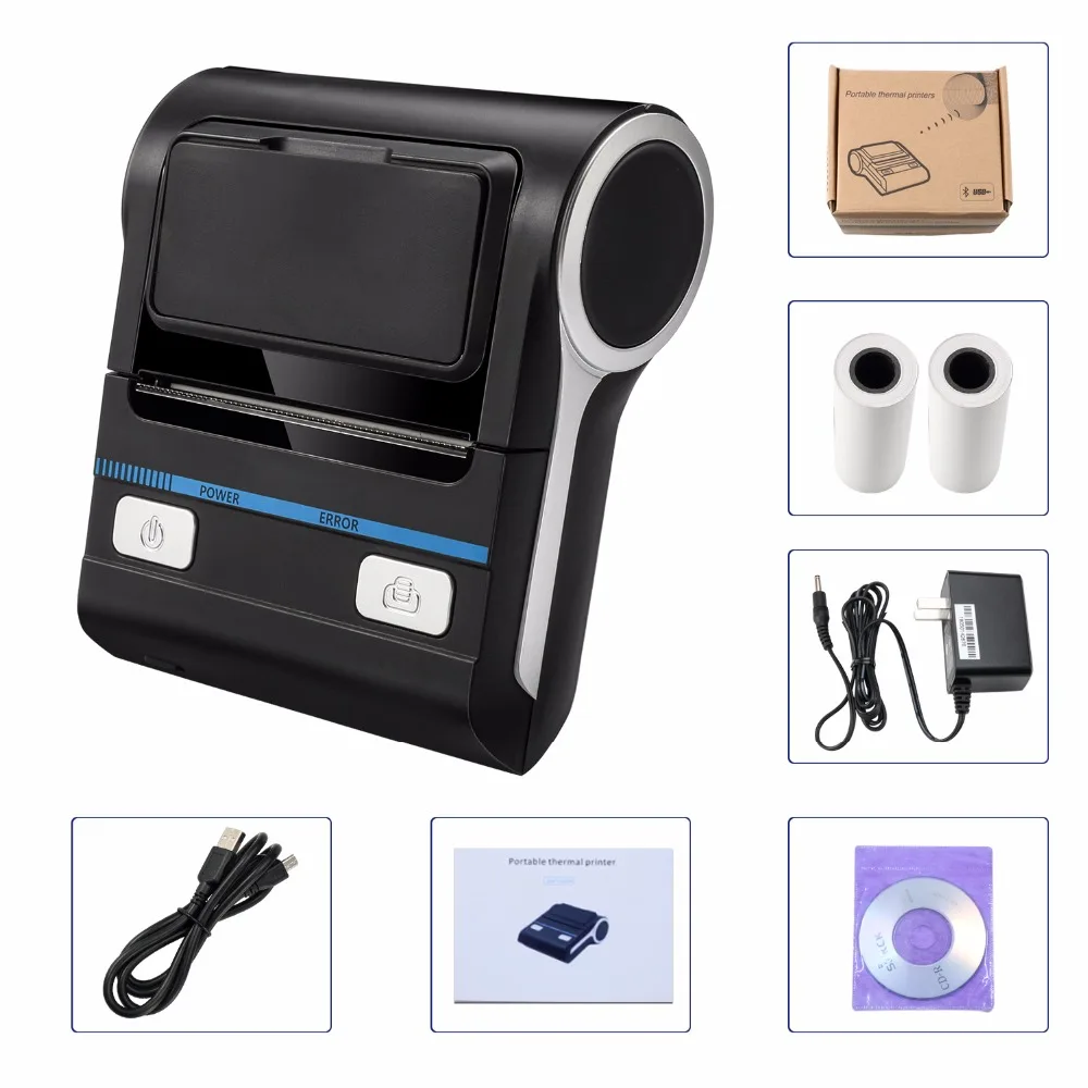 Meihengtong Printer Sublimation 80mm Bluetooth Impresora Calor Thermal Printer Receipt Wilreless 3 Inch Mobile Sublimation Blank