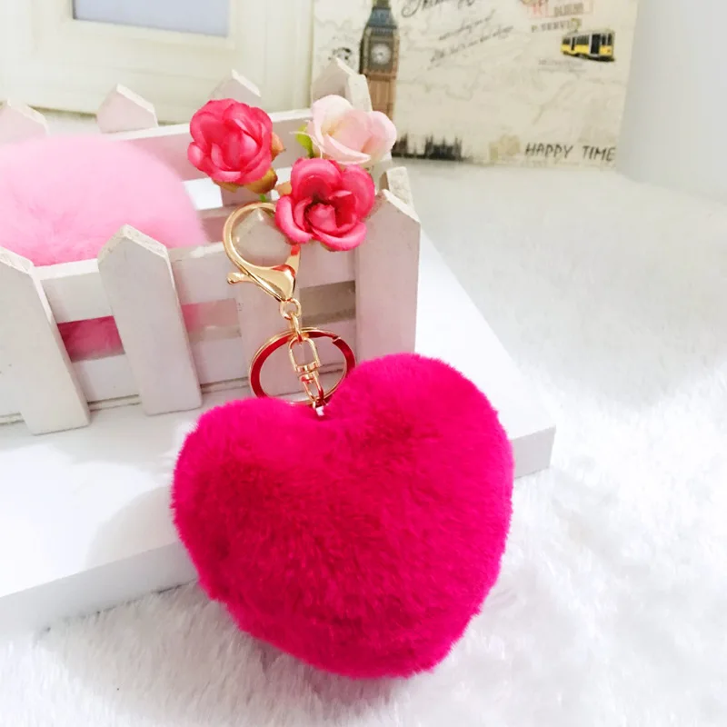 Меховой шар Lovee Star плюшевый брелок в виде животных Сумка с подвеской для ключей